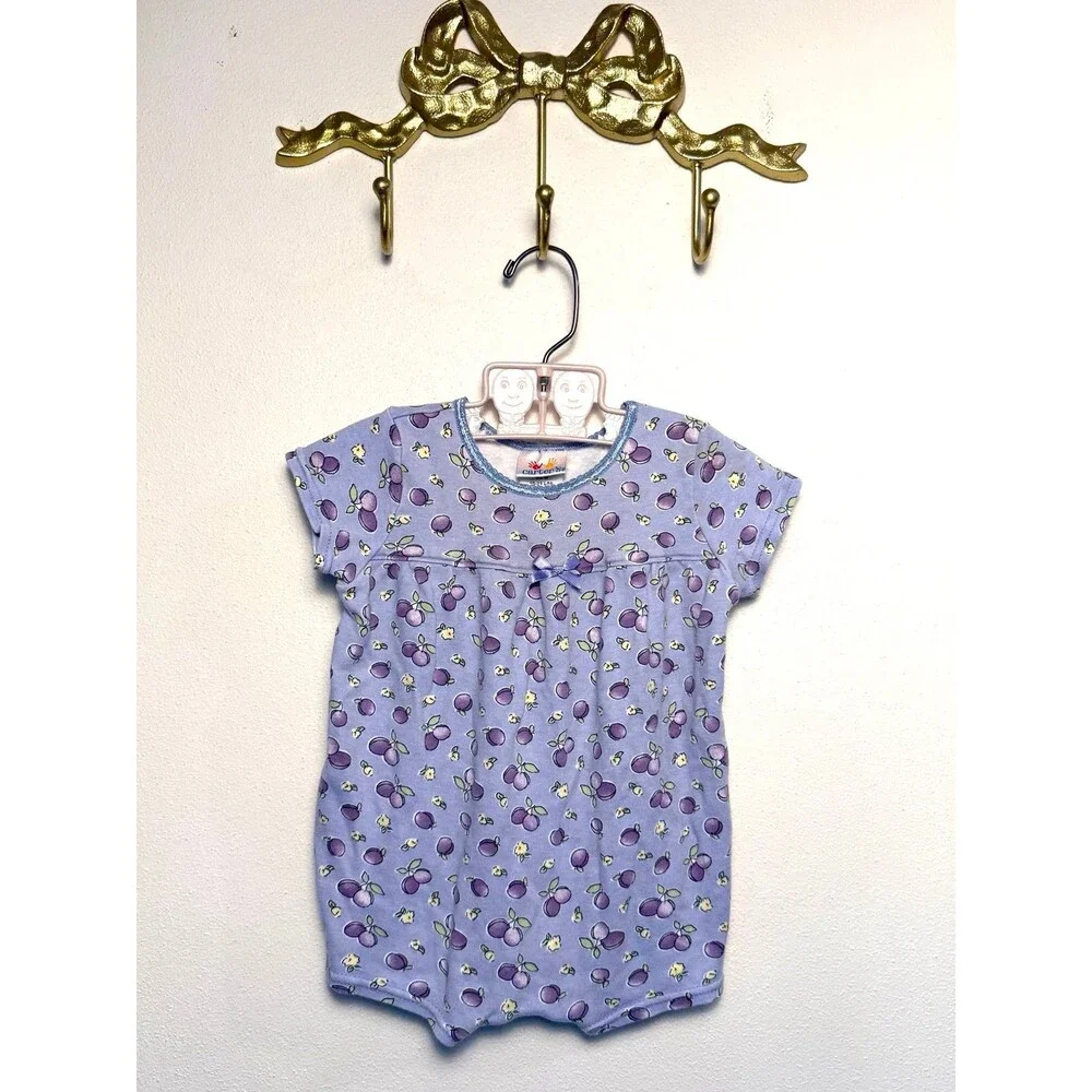 Carters purple fruit romper